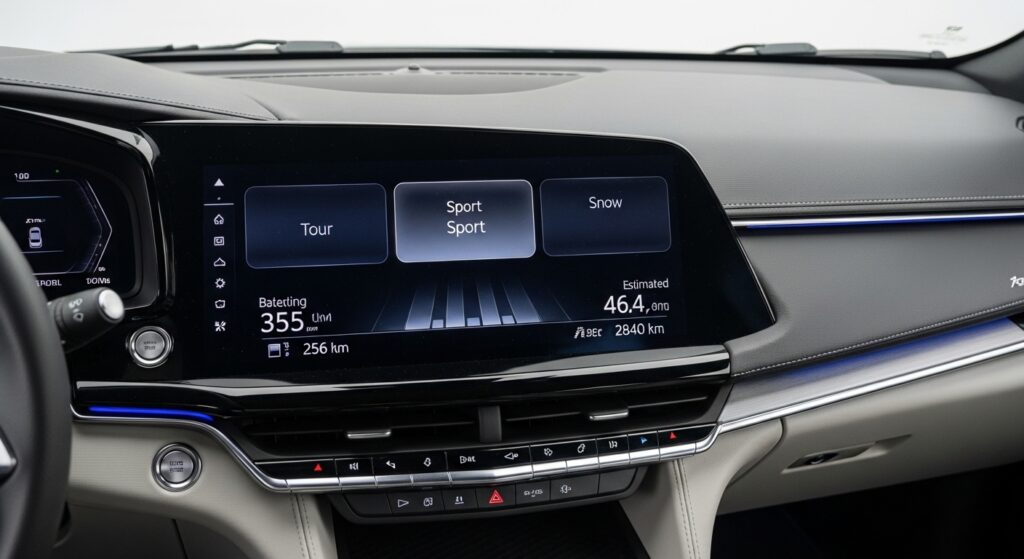 do the driving modes in cadillac lyriq offer different ranges or battery usages?